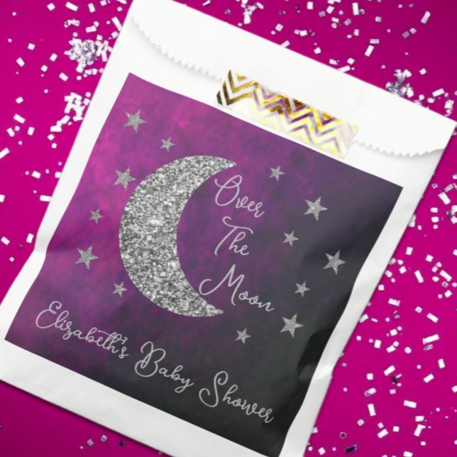 Sacolinha Sobre O Chá de fraldas Da Lua (Criador carregado)