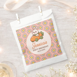 Sacolinha Some Bunny Floral Easter Girl 1st Birthday Party