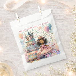 Sacolinha Sorriso Presente de Bolo da Princesa Afro-American