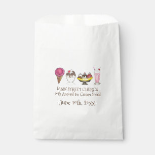Sacolinha Sorvete Social Favor Banana Sundae Cone