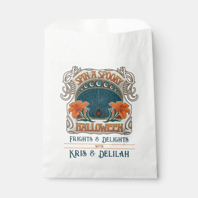 Sacolinha Spider Spooky Estilo de Vintage (Frente)