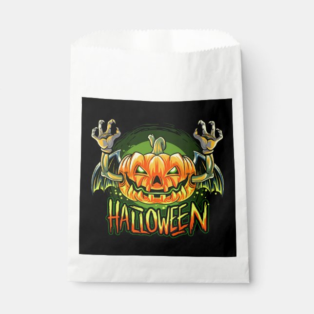 Sacolinha Spookeen Halloween Pumpkin Favor Bag (Frente)