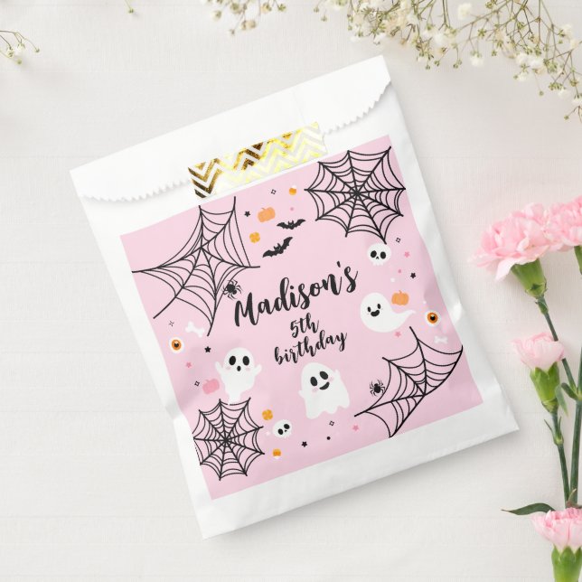 Sacolinha Spooky Ghost Pink Halloween (Selado)