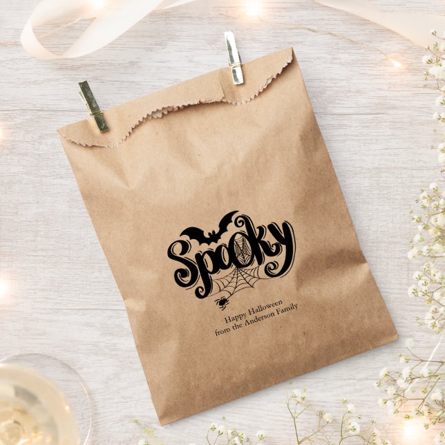 Sacolinha Spooky Spiderweb Halloween (Cortado)