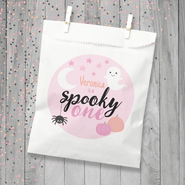 Sacolinha Spooky Um Primeiro Aniversário (Spooky One Custom Favor Bag)