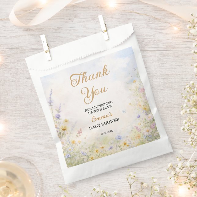 Sacolinha Spring Wildflower Meadow Pastel Garden Floral (Cortado)