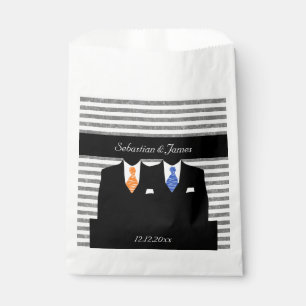 Sacolinha Sr. e azul do Sr. Gay Casamento Personalized