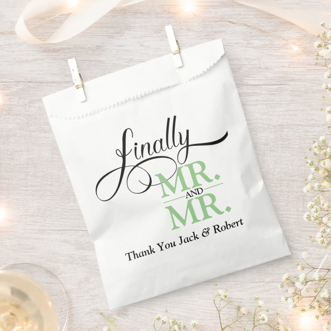 Sacolinha Sr. e Sr. Recepção de casamento Papelão (Cortado)