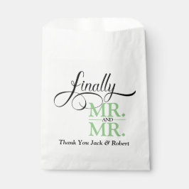 Sacolinha Sr. e Sr. Recepção de casamento Papelão