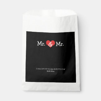 Sacolinha Sr. e Sr. Red Heart Wedding Personalizado