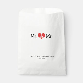 Sacolinha Sr. e Sr. Red Heart Wedding Personalizado
