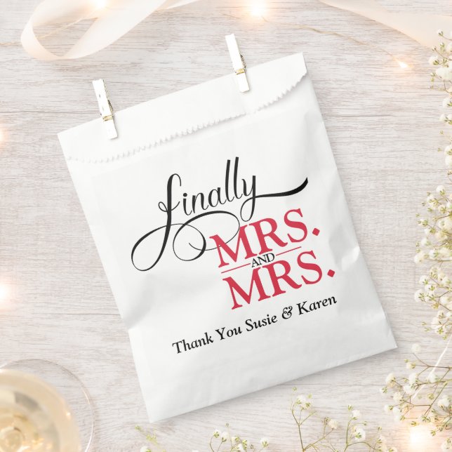 Sacolinha Sra. e Sra. Wedding (Cortado)