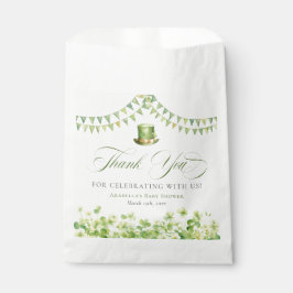 Sacolinha St. Patrick’s Day Green Shamrock Baby Shower