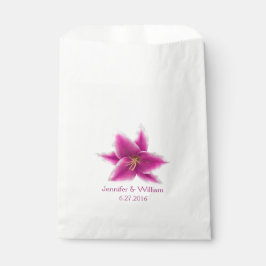 Sacolinha Stargazer Lily Wedding Favor Bag