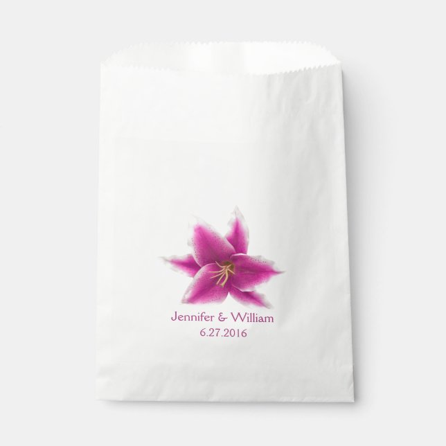 Sacolinha Stargazer Lily Wedding Favor Bag (Frente)