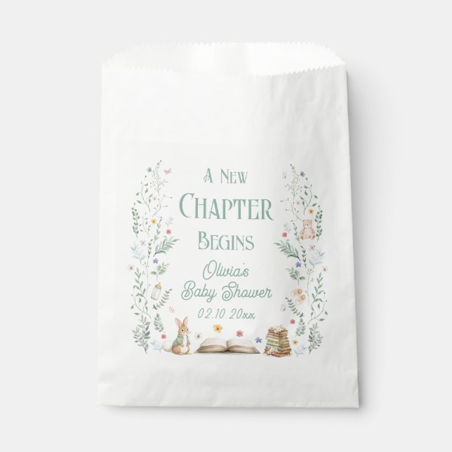 Sacolinha Story Book A New Chapter Baby Shower (Frente)