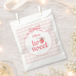 Sacolinha Strawberries Two Sweet 2nd Birthday