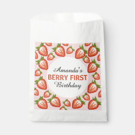 Sacolinha Strawberry Berry no primeiro aniversário