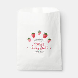 Sacolinha Strawberry Berry Primeiro Aniversário