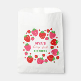 Sacolinha Strawberry Berry Primeiro Aniversário