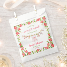 Sacolinha Strawberry Berry Sweet Clothesline Chá de fraldas