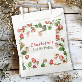 Sacolinha Strawberry enchanted fairy garden birthday