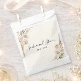 Sacolinha Stylish Bohemian Wedding with Soft Beige and Yello