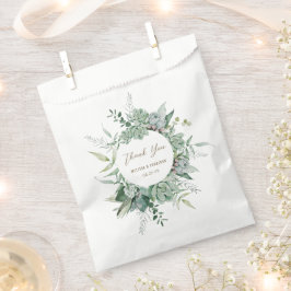 Sacolinha Suculent Garden Wedding Favor Bag