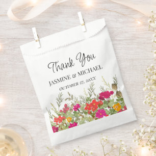 Sacolinha Summer Floral Garden Selvagens Casamento Obrigado
