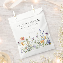 Sacolinha Summer Wildflower Seeds Casamento Favor Bag