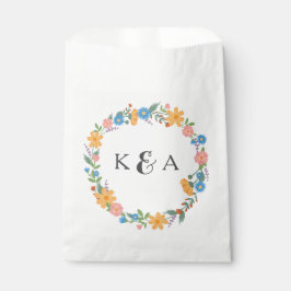 Sacolinha Summer Wildflower Weding Favor Bag