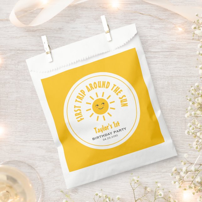 Sacolinha Sunshine Primeira Viagem Em Torno Do primeiro aniv (Cortado)