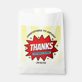 Sacolinha Super Herói Cômica Book Qualquer Idade Aniversário