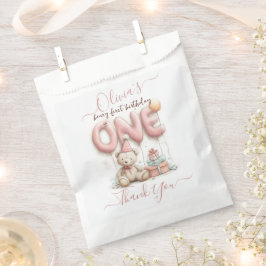 Sacolinha Sweet First Birthday with Teddy Bear 