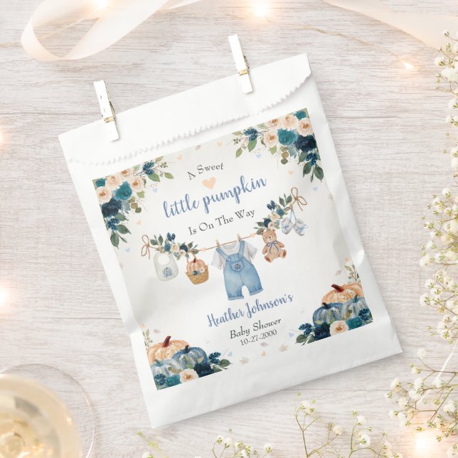 Sacolinha Sweet Little Pumpkin Autumn Baby Shower (Cortado)