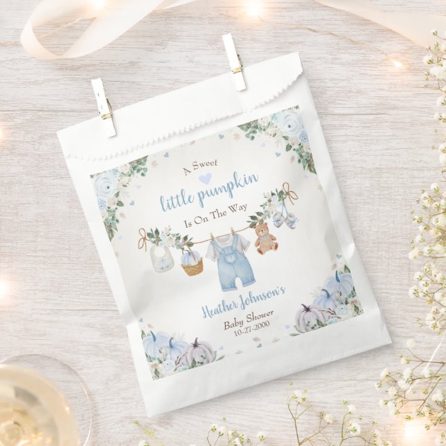 Sacolinha Sweet Little Pumpkin Autumn Baby Shower (Cortado)