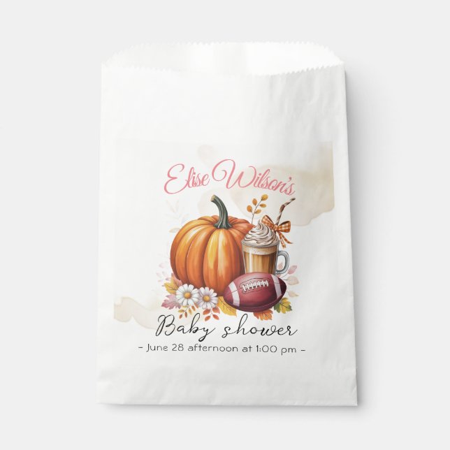 Sacolinha Sweet little pumpkin is on the way (Frente)