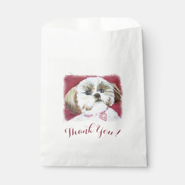 Sacolinha Sweet Shih Tzu OBRIGADO (Frente)