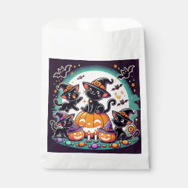 Sacolinha T-Shirt de Gatos de Halloween