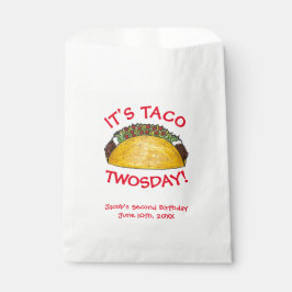 Sacolinha Taco TWOSday Terça-feira Festa do segundo aniversá