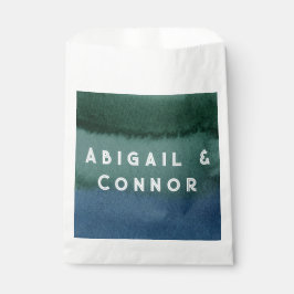 Sacolinha Teal Azul Minimalista Moderno