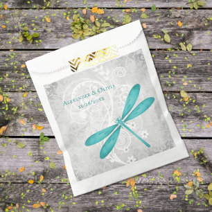 Sacolinha Teal Dragonfly Bolsas Favoráveis