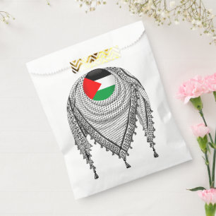 Sacolinha Tecido Tradicional do Keffiyeh Scarf Palestino