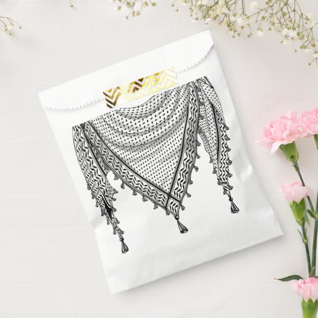 Sacolinha Tecido Tradicional do Keffiyeh Scarf Palestino (Selado)