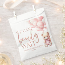 Teddy Bear Pink Podemos Ampliar Chá de fraldas De 