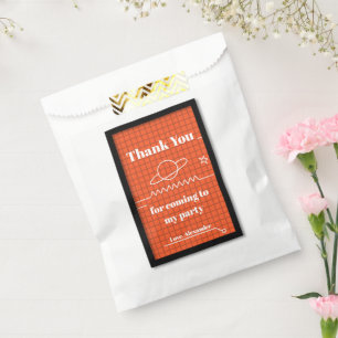 Sacolinha Tela de controle do espaçador laranja Obrigado pre