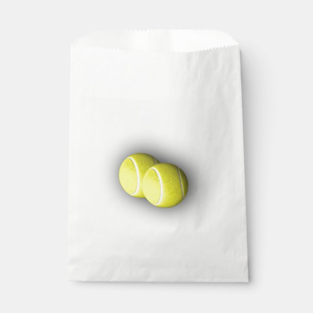 Sacolinha Tema de esporte de bola de tênis (Frente)