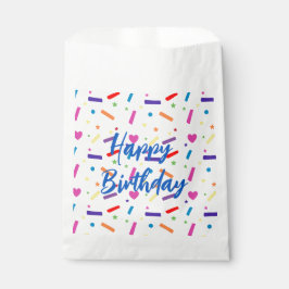 Sacolinha Tema de Festa de aniversário de borrifagem doce