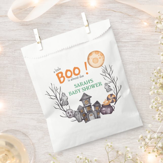 Sacolinha Tema de Queda de Chá de fraldas do Halloween da Ca (Cortado)