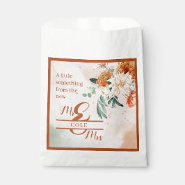 Sacolinha Terracotta Floral Wedding Favor Bolsas